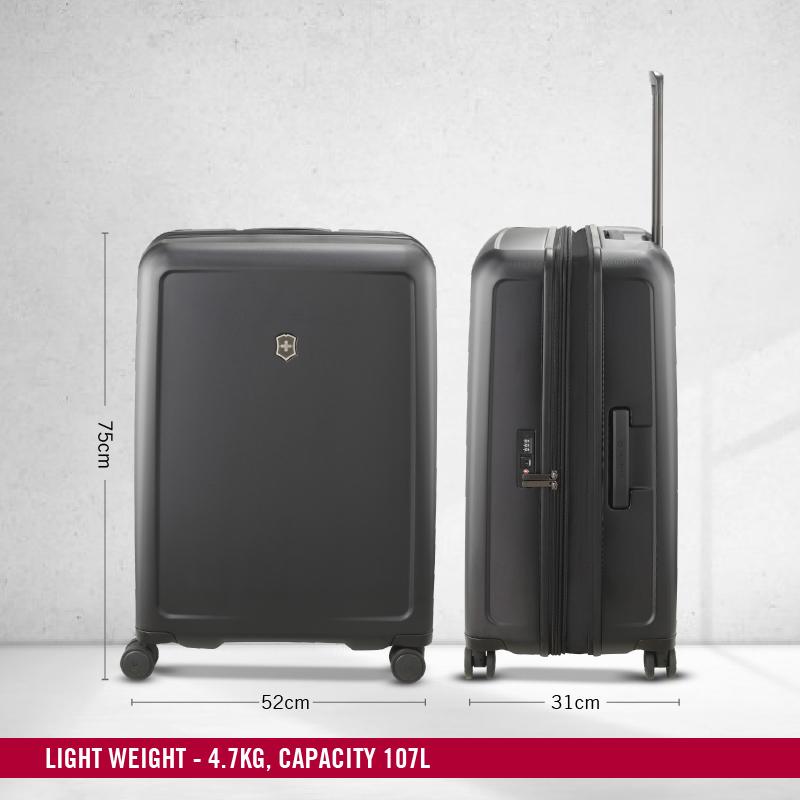 Victorinox Connex Hardside Large Travel Trolley Suitcase Black