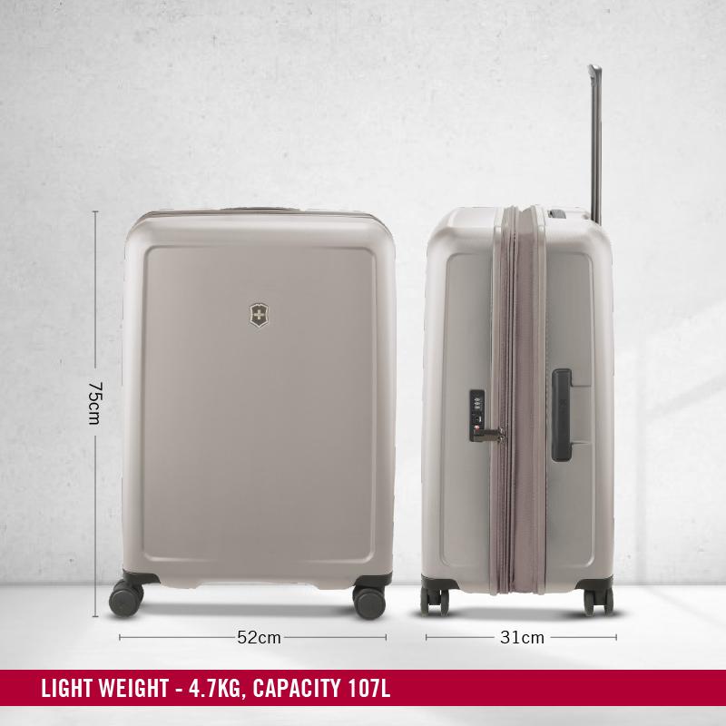 Victorinox Connex Hardside Large Travel Trolley Suitcase Grey
