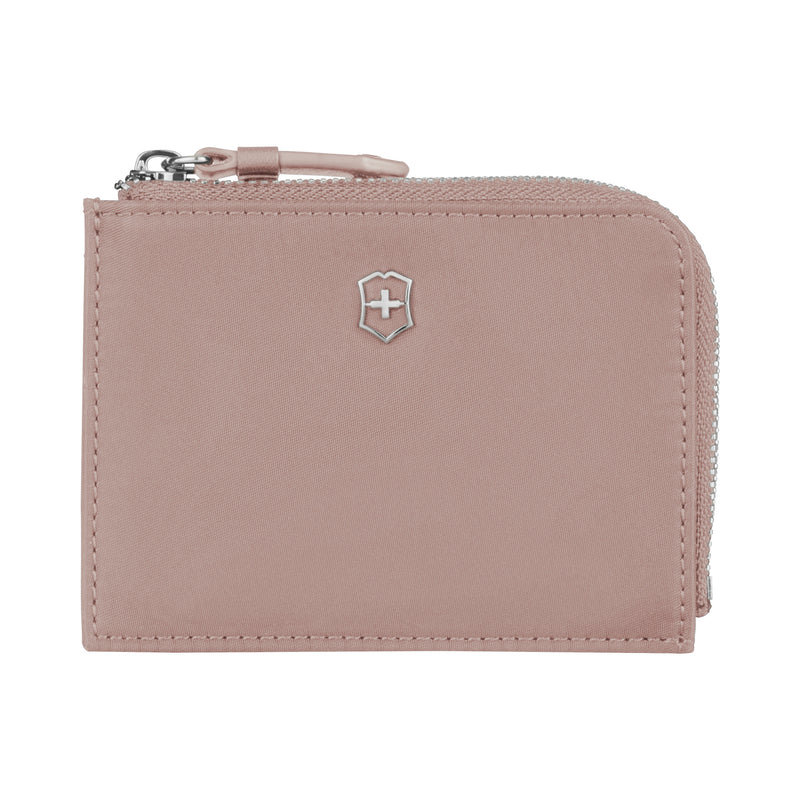 leather wallet woman Pink,Gold - LePortefeuille Manon Rose Gold | PAUL  MARIUS