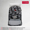 Wenger CRANGO 16" Laptop Backpack with Organizer for essentials in Black Camo (27 Litre)-Swiss designed