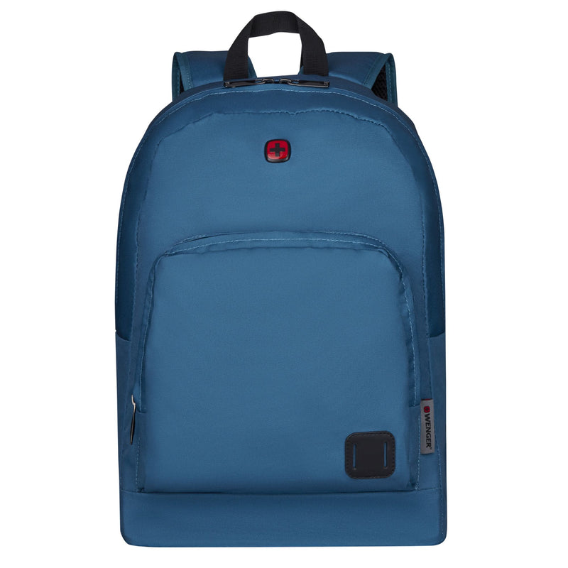 Wenger CRANGO 16 Inch Laptop Backpack, Dedicated patch for a bicycle light in Teal (27 Litre), Swiss designed