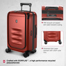 Victorinox Swiss Designed Spectra 3.0 Hardside Expandable Frequent Flyer Carry-On Travel Trolley Suitcase Red