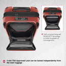 Victorinox Swiss Designed Spectra 3.0 Hardside Expandable Frequent Flyer Carry-On Travel Trolley Suitcase Red