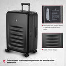 Victorinox Swiss Designed Spectra 3.0 Hardside Expandable Medium Case Travel Trolley Suitcase Black