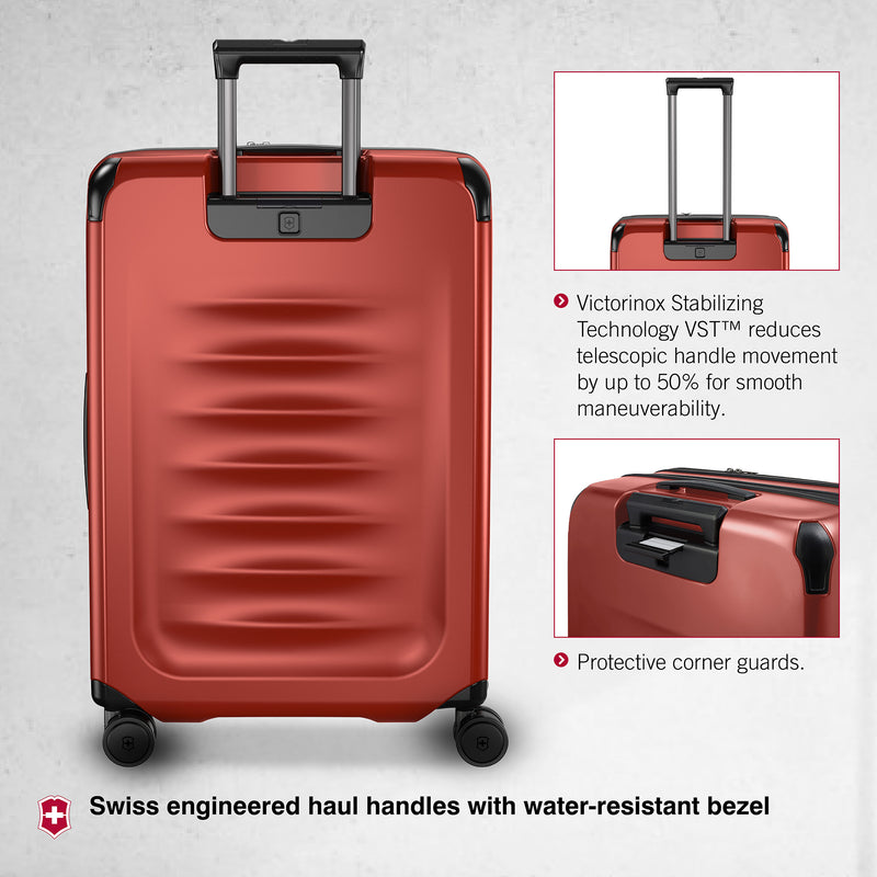 Victorinox Spectra 3.0 Hardside Expandable Medium Case Travel Trolley Suitcase Red
