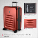 Victorinox Swiss Designed Spectra 3.0 Hardside Expandable Medium Case Travel Trolley Suitcase Red