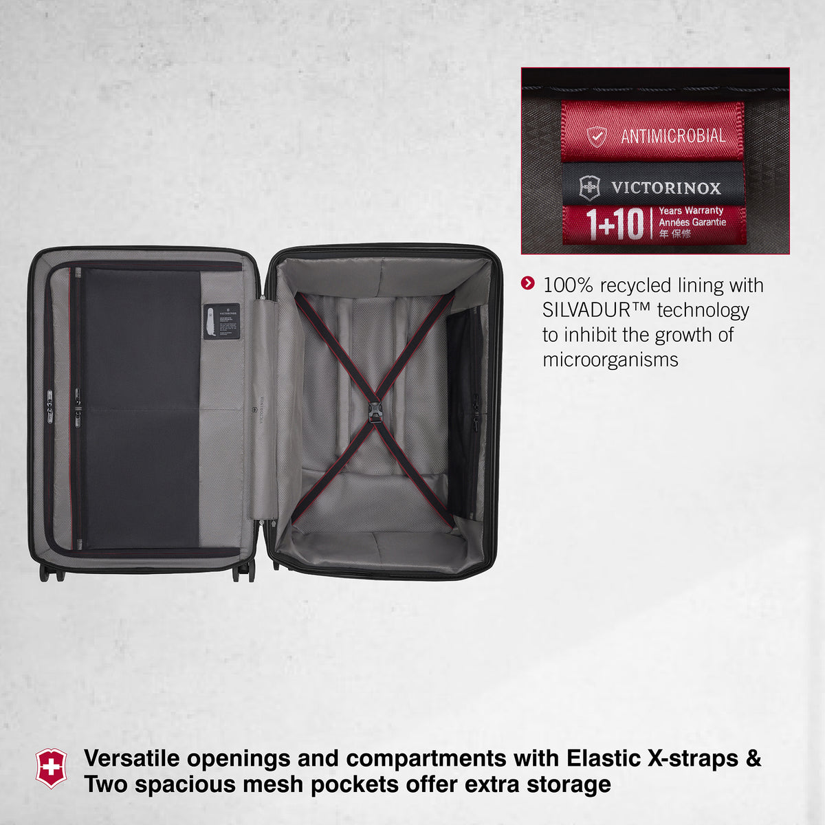 Victorinox Swiss Designed Spectra 3.0 Hardside Expandable Large Case T