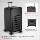 Victorinox Swiss Designed Spectra 3.0 Hardside Trunk Large Case Travel Trolley Suitcase Black