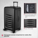 Victorinox Swiss Designed Spectra 3.0 Hardside Trunk Large Case Travel Trolley Suitcase Black