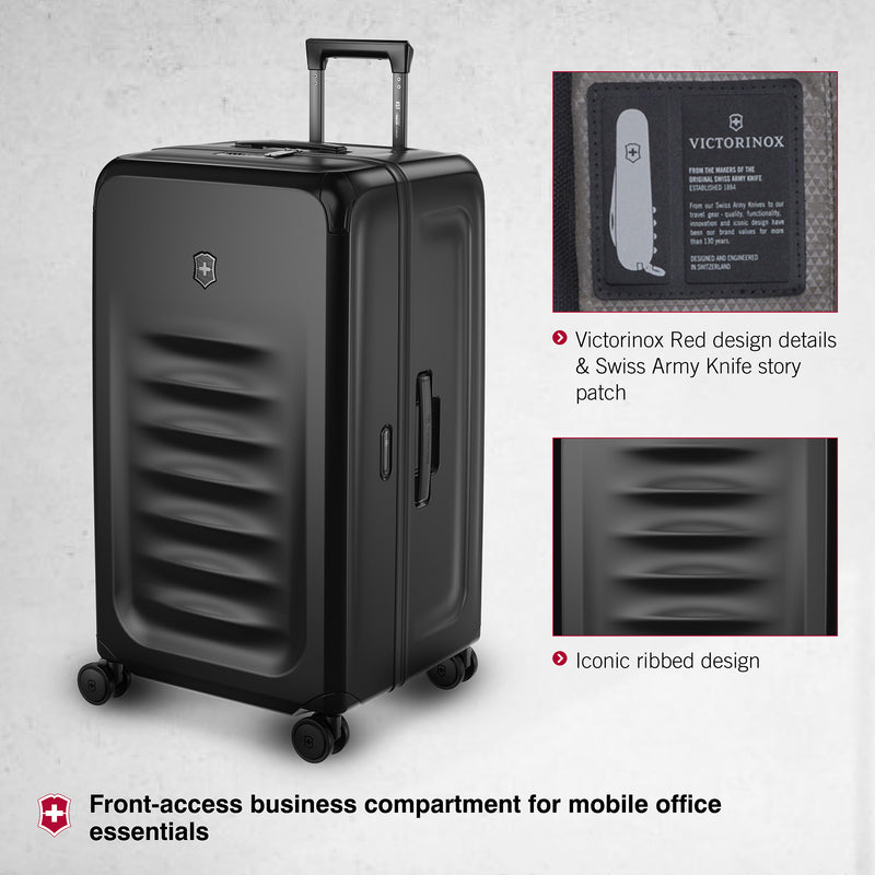Victorinox Spectra 3.0 Hardside Trunk Large Case Travel Trolley Suitcase Black