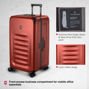Victorinox Swiss Designed Spectra 3.0 Hardside Trunk Large Case Travel Trolley Suitcase Red