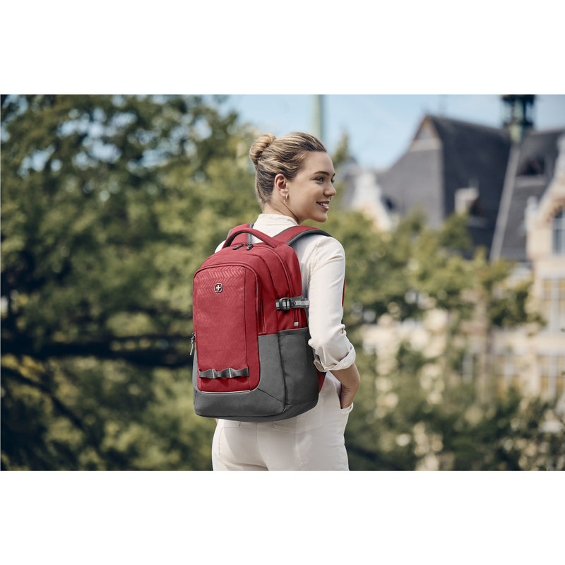 Wenger NEXT22, Ryde 16 inches Laptop Backpack, 26 Liters Red Swiss Designed-Blend of Style and Function