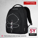 Wenger MARS Laptop Backpack 16" laptop & 10" tablet in Black/Grey (26 Litre)-Swiss designed