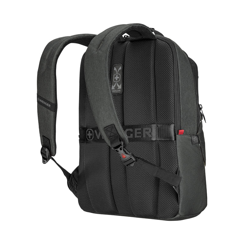 Wenger, MX ECO Professional, 16 Inch Laptop Backpack, 20 Liters Charcoal, Swiss Designed-Blend of Style and Function