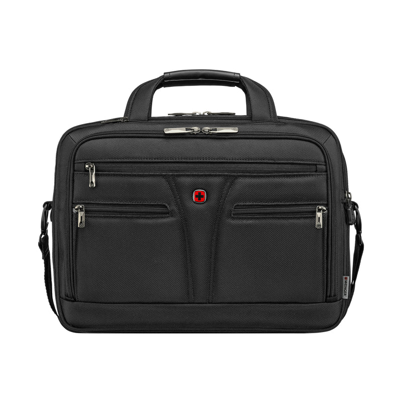 Wenger, BC Star Expandable, 14 - 16 Inch Laptop Briefcase, 18 Liters Black Swiss Designed-Blend of Style and Function