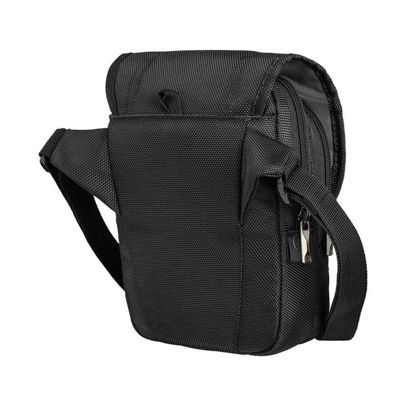Wenger, BC High Flapover, Flapover Crossbody Bag, Black Swiss Designed-Blend of Style and Function