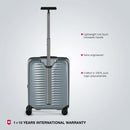 Victorinox Swiss Designed Airox Global Hardside Cabin Luggage, 33 litres, Silver