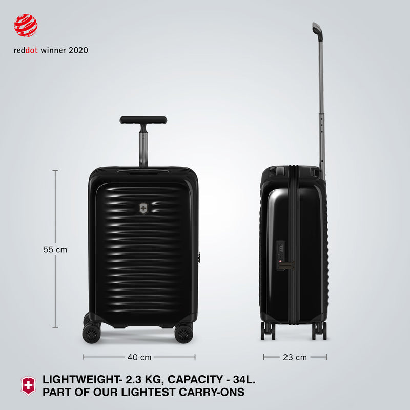 Victorinox, Airox Frequent Flyer Hardside Cabin Luggage, 34 litres, Black