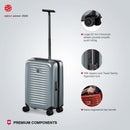 Victorinox Swiss Designed Airox Frequent Flyer Hardside, Cabin Luggage, 34 litres, Silver