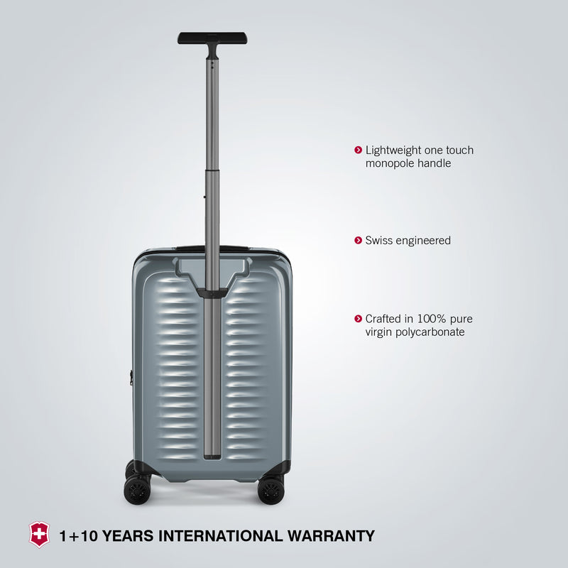 Victorinox, Airox Frequent Flyer Hardside, Cabin Luggage, 34 litres, Silver