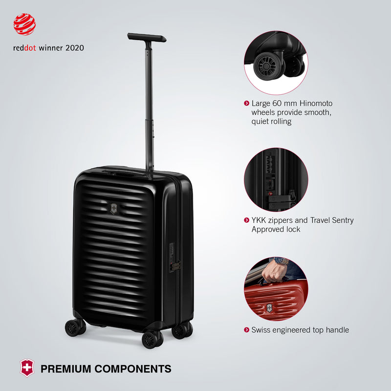 Victorinox, Airox Frequent Flyer Plus Hardside Cabin Luggage, 41 litres, Black
