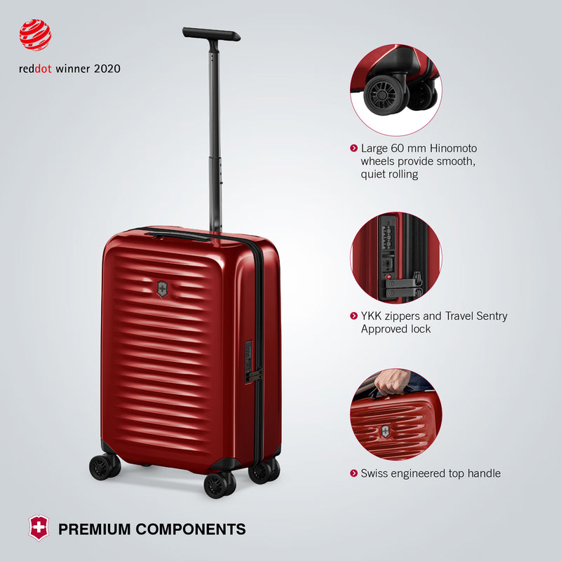 Victorinox, Airox Frequent Flyer Plus Hardside Cabin Luggage, 41 litres, Victorinox Red
