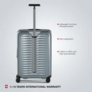 Victorinox Swiss Designed Airox Medium Hardside Luggage, 74 litres, Silver, Check-in Trolley bag
