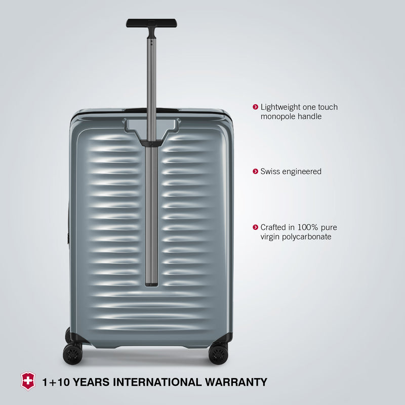 Victorinox, Airox Large Hardside Luggage, 98 litres, Silver, Check-in Trolley bag