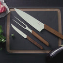 Victorinox Stainless Steel Modern Kitchen Knife Set with Storage Block,Wooden Handle,Swiss Made