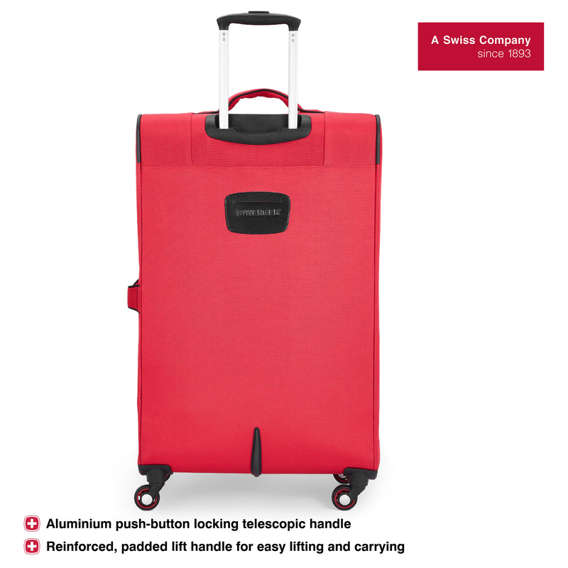 Wenger Fiero Large Softside Suitcase, 116 Litres, Red, Swiss designed