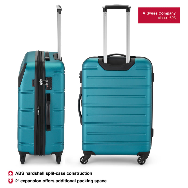 Wenger Static Medium Hardside Suitcase, 67 Litres, Fresh Blue, Swiss designed