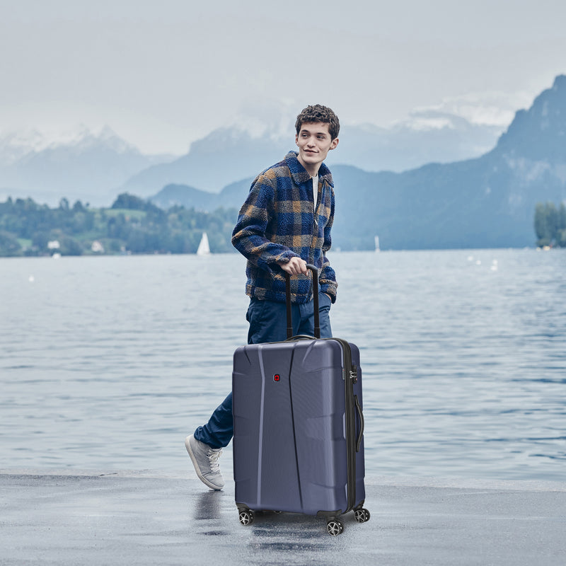 Wenger Cote D' Azure Large Hardside Suitcase, 96 Litres, Blue, Swiss designed-blend of style & function