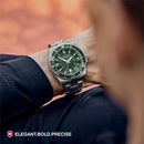 Victorinox Swiss Made Maverick , 43mm, Green Dial, Stainless Steel Men's Watch