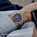 Victorinox Swiss Made Maverick , 43mm, Blue Dial, Stainless Steel Bicolour Men's Watch