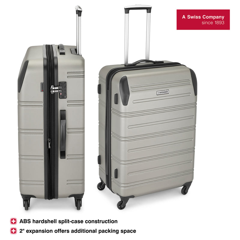 Wenger Static Large Hardside Suitcase, 106 Litres, Gold, Swiss designed