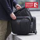 Wenger Patriot 17'' Business Wheeled Laptop Briefcase (25 Litres) Swiss Designed Black