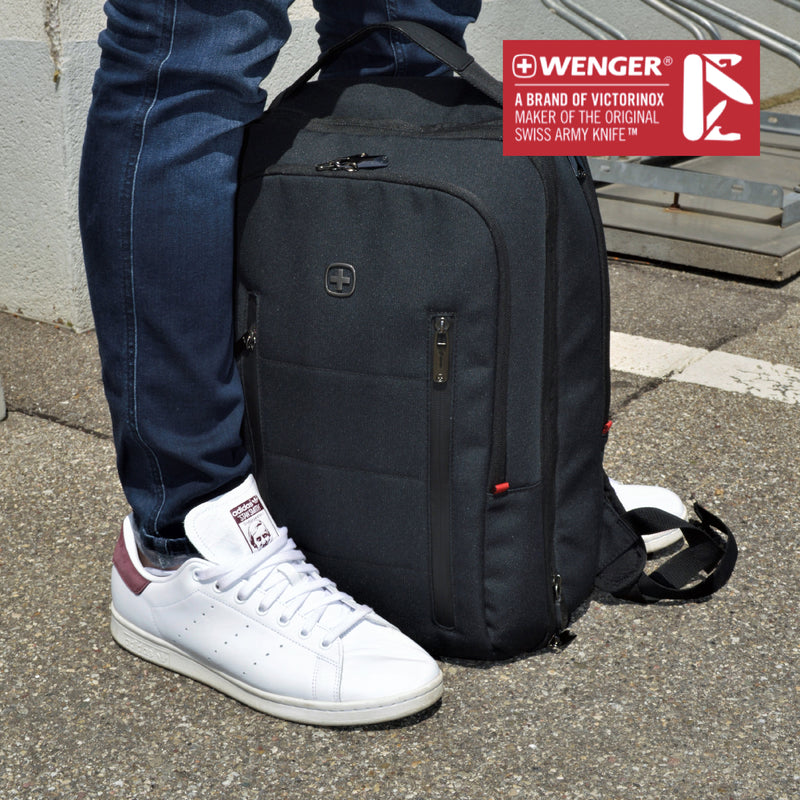 Wenger CITY TRAVELER 16'' Laptop Backpack (16 Litres) Swiss Designed - Black