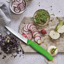 Victorinox Swiss Made Stainless Steel Swiss Classic Paring Knife, 10 cm, Serrated Edge with Pointed Tip, Green, Multipurpose Knife