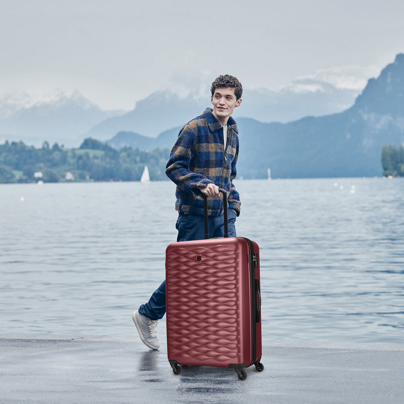 Wenger In-Flight Large Hardside Suitcase, 96 Litres, Red, Swiss designed-blend of style & function