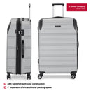 Wenger Static-Pro Large Hardside Suitcase, 106 Litres, Grey, Swiss designed-blend of style & function