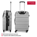 Wenger Static Medium Hardside Suitcase, 67 Litres, Silver, Swiss designed