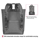 Victorinox Architecture Urban 2.0 2-Way Carry Tote/Backpack with 15" Laptop, 20 Litres, Melange Grey