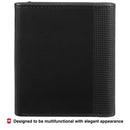 Victorinox Altius Alox, Leather Tri-Fold Wallet, Black