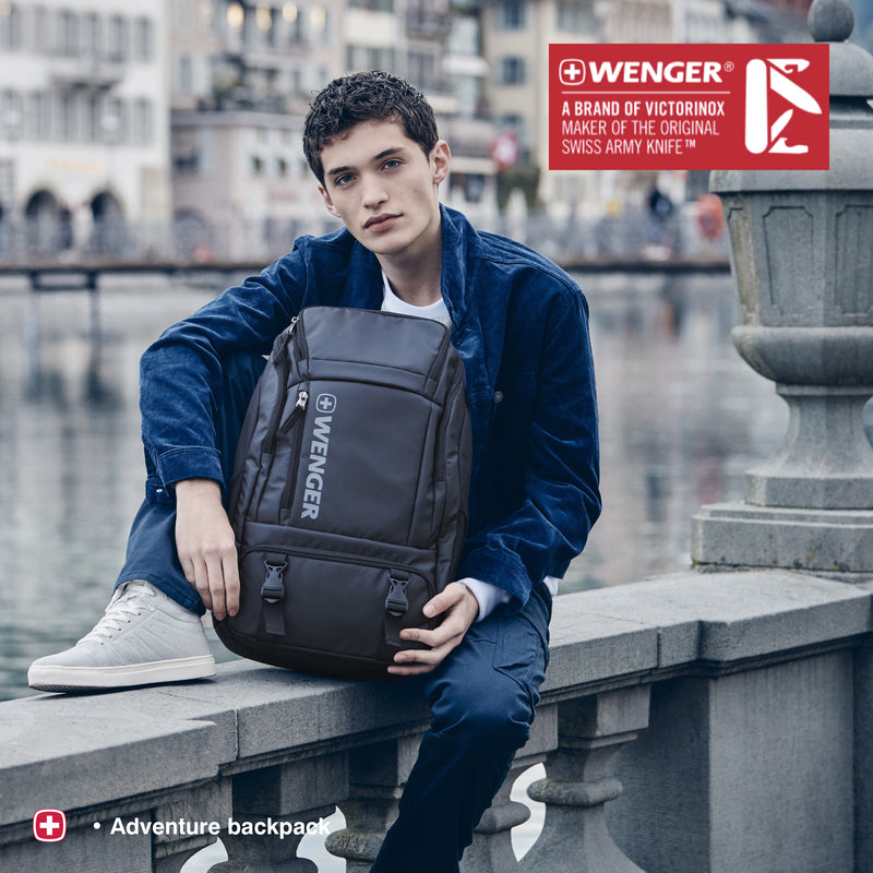 Wenger XC Wynd Adventure Backpack (28 Litres) Swiss Designed Black