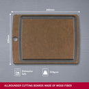 Victorinox Wooden Kitchen Chopping Board with Juice Groove - Brown, Medium, Swiss Made