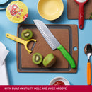 Victorinox Wooden Kitchen Chopping Board with Juice Groove - Brown, Medium, Swiss Made