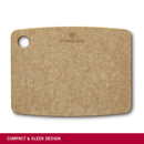 Victorinox Chopping/Cutting Board - Perfect for Cutting Vegetables, Fruits & Meat, Brown, Small Swiss Made