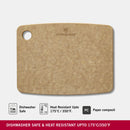 Victorinox Chopping/Cutting Board - Perfect for Cutting Vegetables, Fruits & Meat, Brown, Small Swiss Made