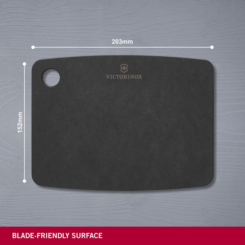Victorinox Chopping/Cutting Board - Perfect for Cutting Vegetables, Fruits & Meat, Black, Small, Swiss Made