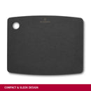 Victorinox Chopping/Cutting Board - Perfect for Cutting Vegetables, Fruits & Meat, Black, Medium, Swiss Made